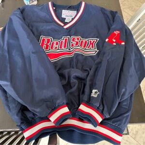 Boston Red Sox Men's Starter Track Jacket Vintage Navy Windbreaker XL